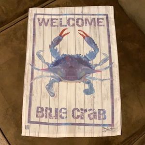 Blue Crab WELCOME Garden or Mailbox Flag